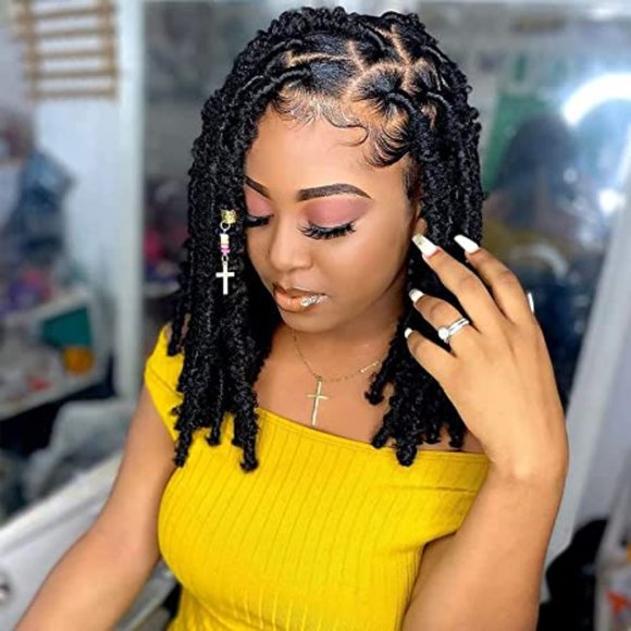 Butterfly Locs Crochet Hair Butterfly Distressed Faux Locs Crochet Braids - Picture 1 of 7